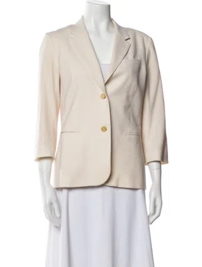 Pre-owned The Row Virgin Wool Blazer In Neutral
