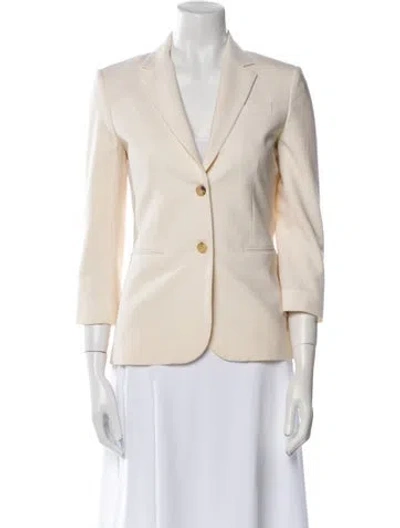 Pre-owned The Row Virgin Wool Blazer In Neutral