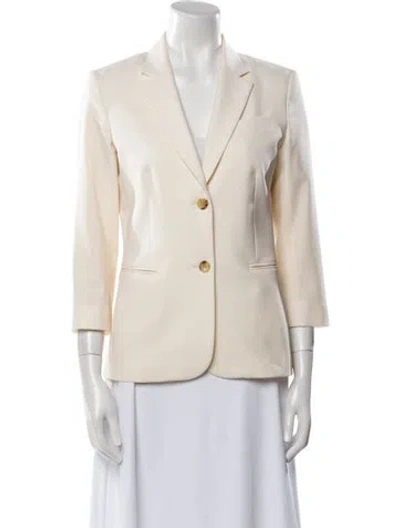 Pre-owned The Row Virgin Wool Blazer In Neutral