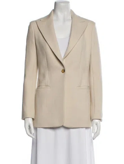 Pre-owned The Row Virgin Wool Blazer In Neutral