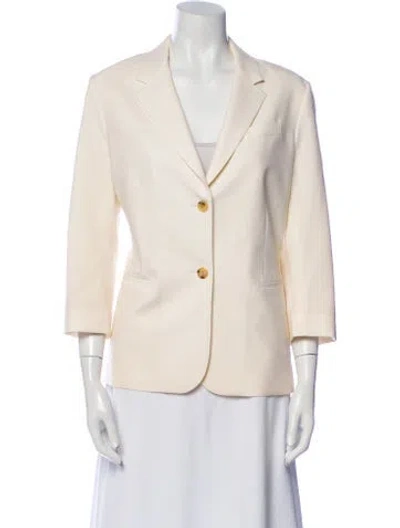 Pre-owned The Row Virgin Wool Blazer In Neutral