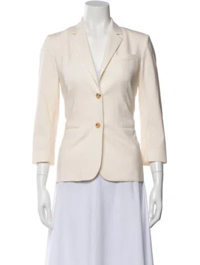 Pre-owned The Row Virgin Wool Blazer In Neutral