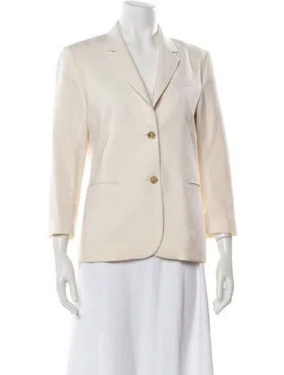 Pre-owned The Row Virgin Wool Blazer In Neutral
