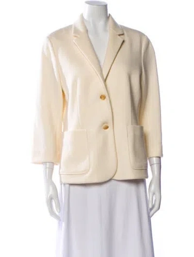Pre-owned The Row Virgin Wool Blazer In Neutral