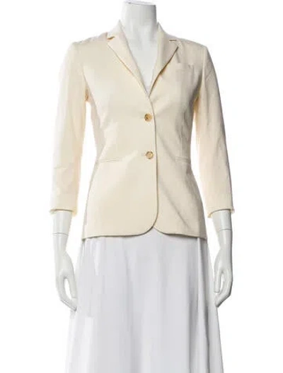 Pre-owned The Row Virgin Wool Blazer In Neutral