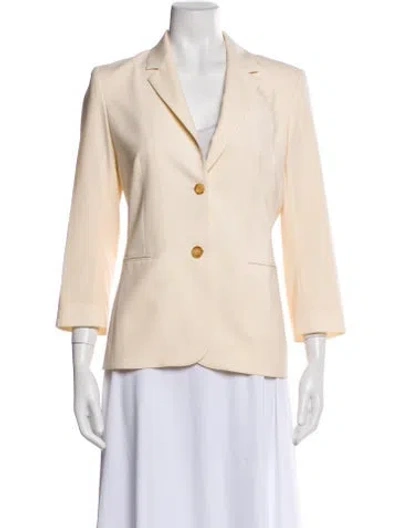 Pre-owned The Row Virgin Wool Blazer In Neutral