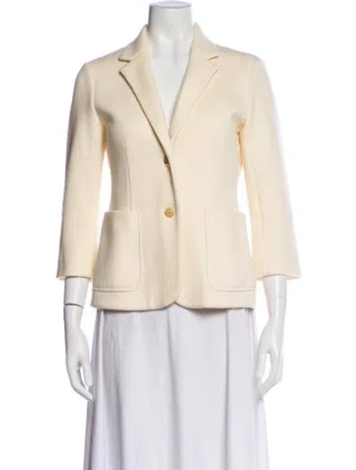 Pre-owned The Row Virgin Wool Blazer In Neutral