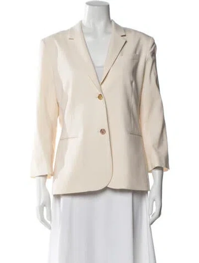Pre-owned The Row Virgin Wool Blazer In Neutral