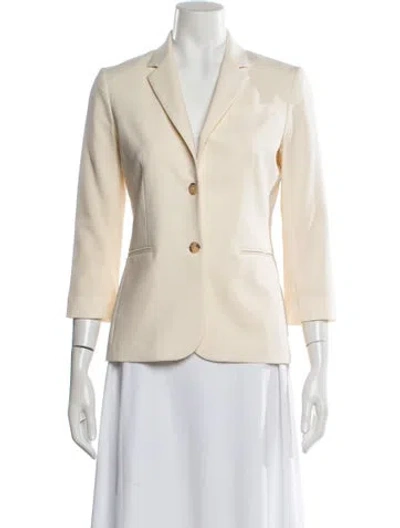 Pre-owned The Row Virgin Wool Blazer In Neutral