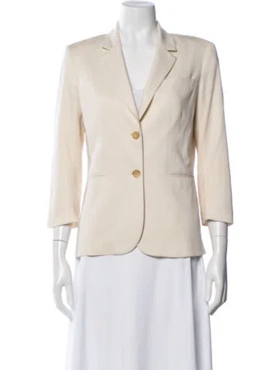 Pre-owned The Row Virgin Wool Blazer In Neutral