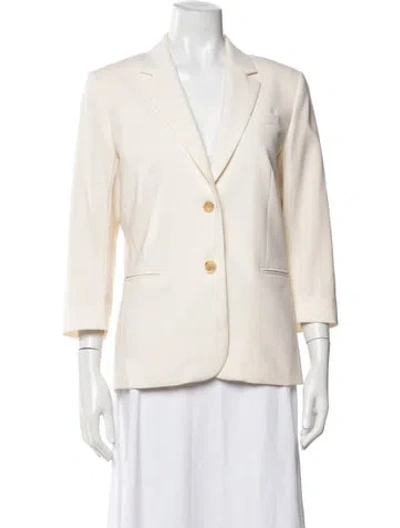 Pre-owned The Row Virgin Wool Blazer In Neutrals