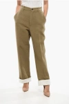 The Row Virgin Wool Blend Gustavo Pants In Green