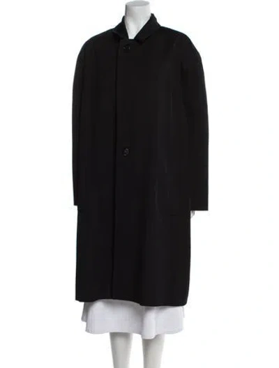 Pre-owned The Row Virgin Wool Coat In Black
