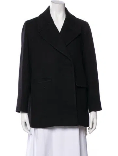 Pre-owned The Row Virgin Wool Coat In Black