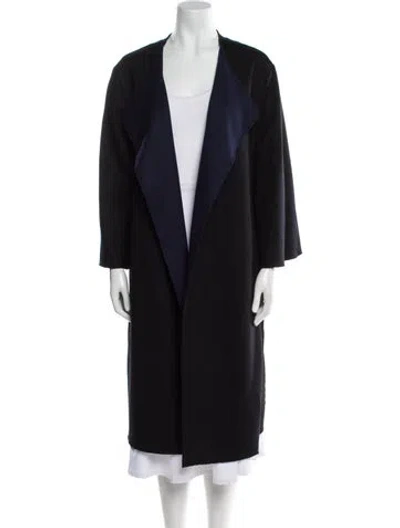 Pre-owned The Row Virgin Wool Coat In Black