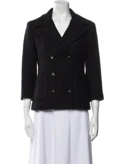 Pre-owned The Row Virgin Wool Coat In Black