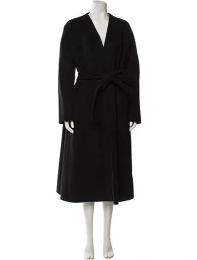 Pre-owned The Row Virgin Wool Coat In Black