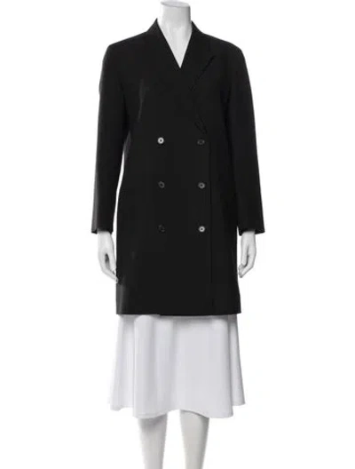Pre-owned The Row Virgin Wool Coat In Black