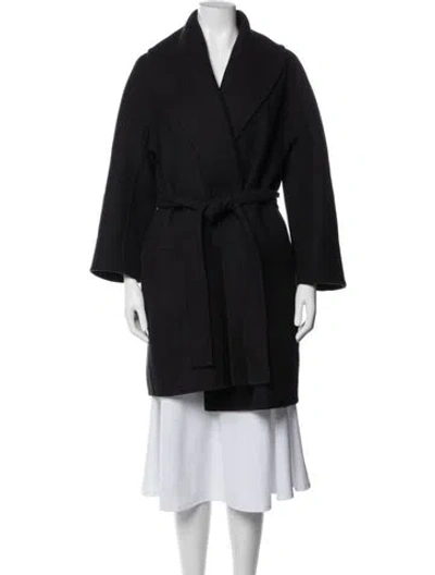 Pre-owned The Row Virgin Wool Coat In Black
