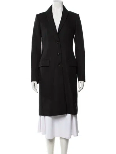 Pre-owned The Row Virgin Wool Coat In Black