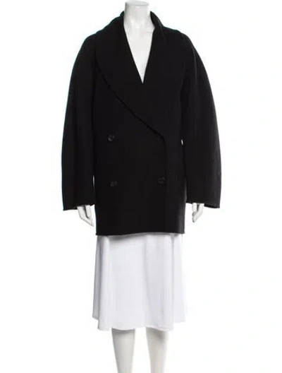 Pre-owned The Row Virgin Wool Coat In Black