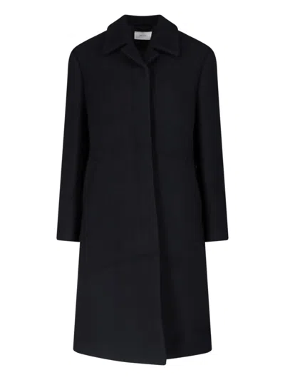 The Row Virgin Wool Coat In Black