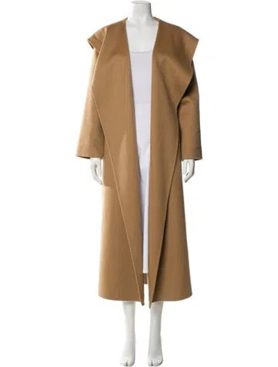 Pre-owned The Row Virgin Wool Coat In Brown