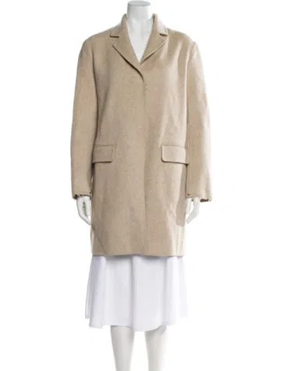 Pre-owned The Row Virgin Wool Coat In Neutral