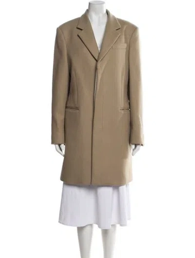 Pre-owned The Row Virgin Wool Coat In Neutrals