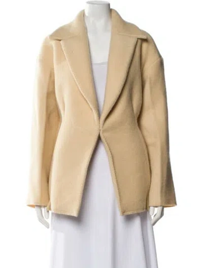 Pre-owned The Row Virgin Wool Coat In Neutrals