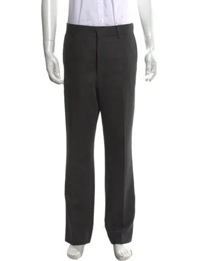 Pre-owned The Row Virgin Wool Dress Pants In Gray