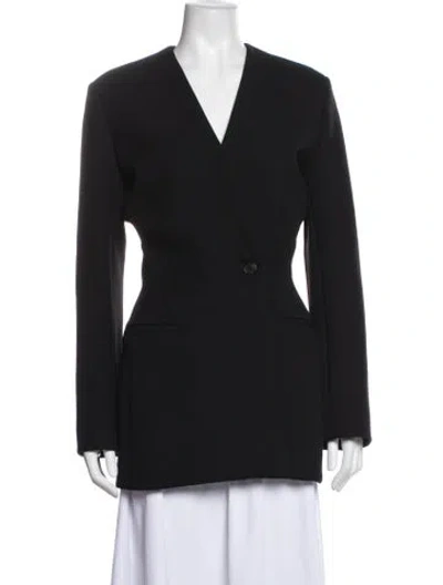 Pre-owned The Row Virgin Wool Evening Jacket In Black