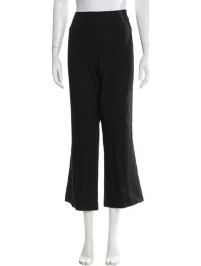 Pre-owned The Row Virgin Wool Flared Pants In Black