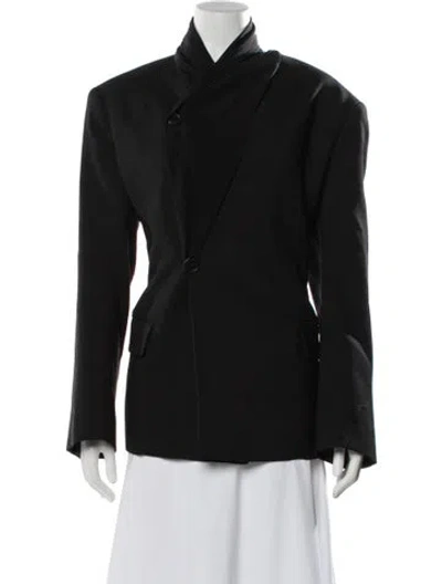 Pre-owned The Row Virgin Wool Jacket In Black