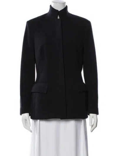 Pre-owned The Row Virgin Wool Jacket In Black