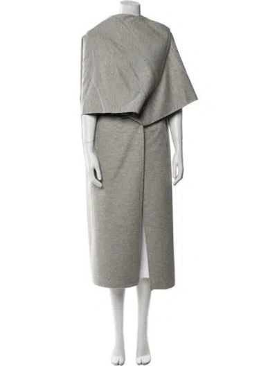 Pre-owned The Row Virgin Wool Jacket In Grey