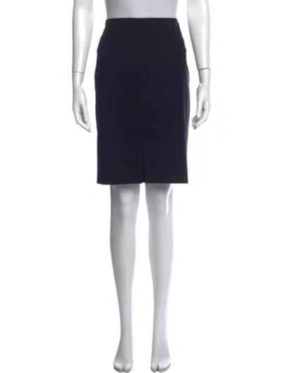 Pre-owned The Row Virgin Wool Knee-length Skirt In Black