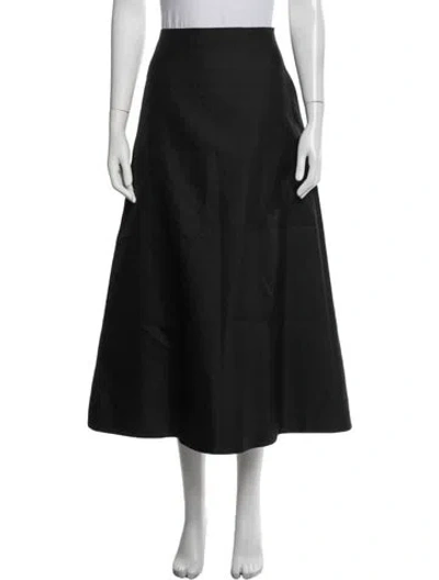 Pre-owned The Row Virgin Wool Long Skirt W/ Tags In Blue