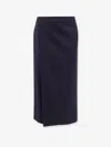 The Row Virgin Wool Midi Skirt
