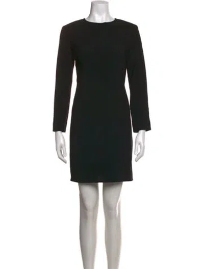 Pre-owned The Row Virgin Wool Mini Dress In Black