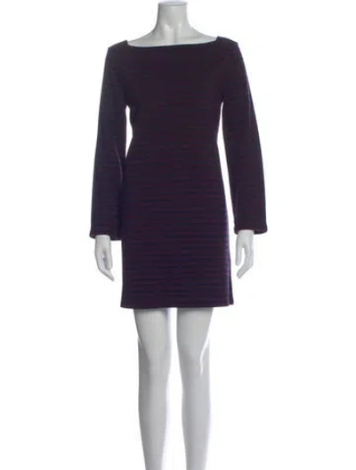 Pre-owned The Row Virgin Wool Mini Dress In Blue