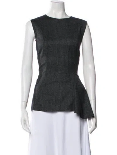 Pre-owned The Row Virgin Wool Mini Dress In Gray