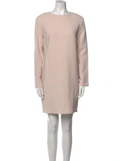 Pre-owned The Row Virgin Wool Mini Dress In Neutral
