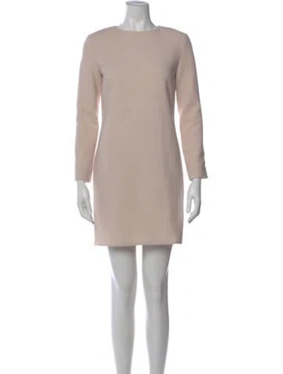 Pre-owned The Row Virgin Wool Mini Dress In Neutral
