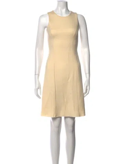 Pre-owned The Row Virgin Wool Mini Dress In Neutrals