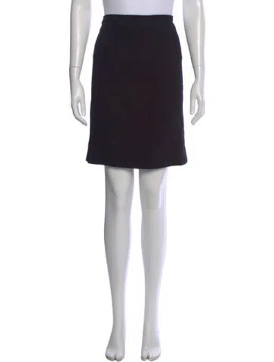 Pre-owned The Row Virgin Wool Mini Skirt In Black