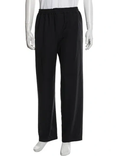 Pre-owned The Row Virgin Wool Pants In Black