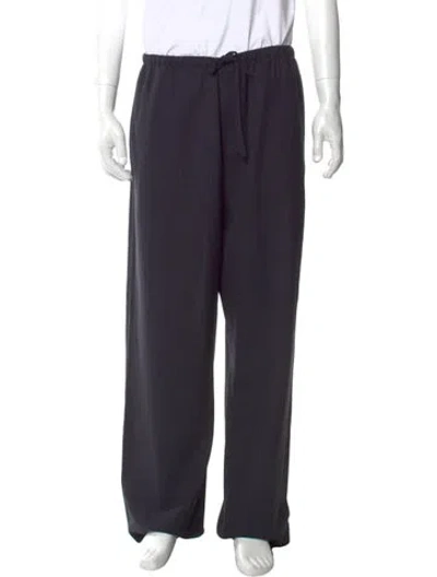 Pre-owned The Row Virgin Wool Pants In Blue
