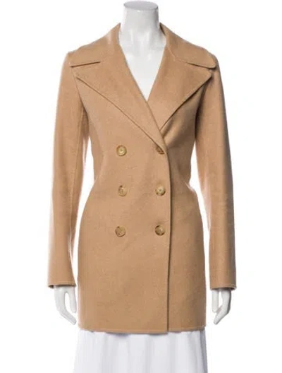 Pre-owned The Row Virgin Wool Peacoat In Neutral