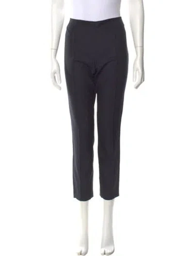 Pre-owned The Row Virgin Wool Skinny Leg Pants In Blue